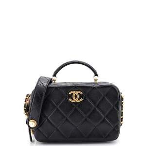 Chanel Cc Pearl Zip Around Top Handle #226359C49B